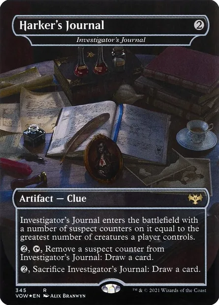 Investigator's Journal, Magic card VOW 345 — Innistrad: Crimson Vow set