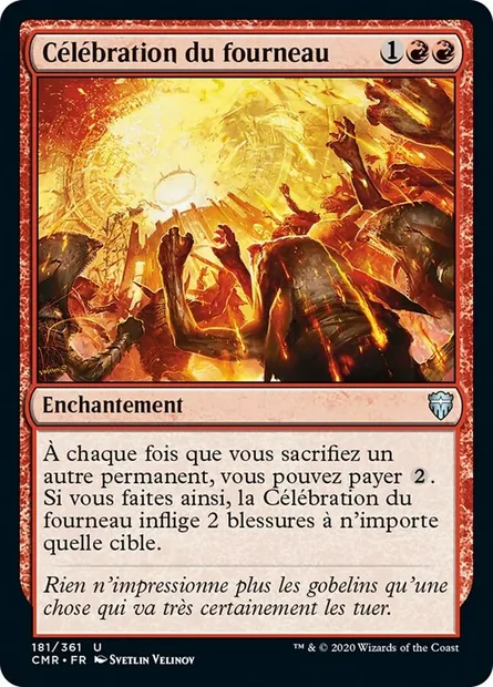 Célébration du fourneau, carte Magic CMR 181 — extension Commander Legends