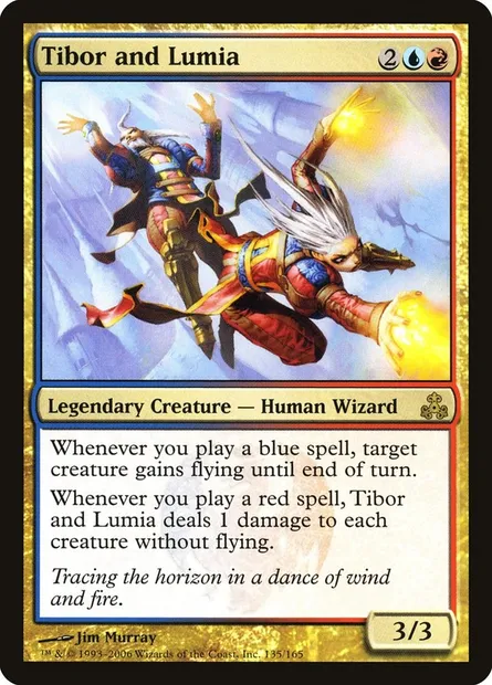 Tibor and Lumia, Magic card GPT 135 — Guildpact set