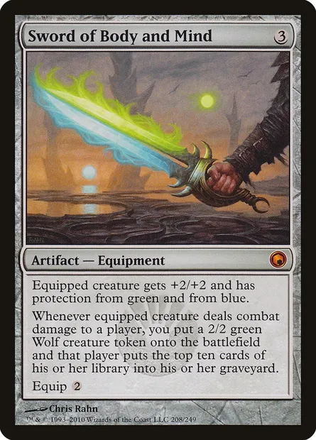 Sword of Body and Mind, Magic card SOM 208 — Scars of Mirrodin set
