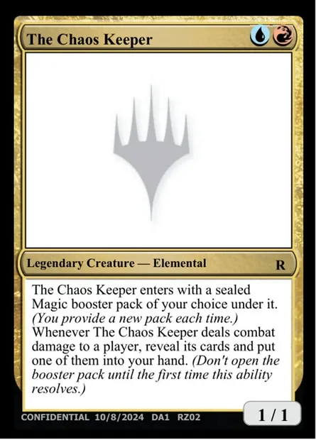The Chaos Keeper, carte Magic UNK RZ02c — extension Unknown Event