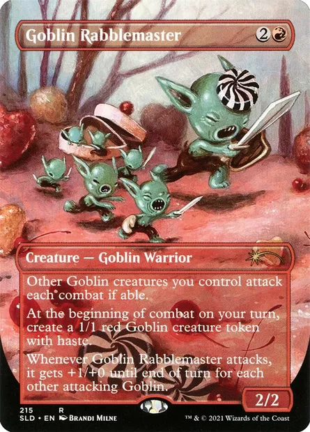 Goblin Rabblemaster, Magic card SLD 215 — Secret Lair Drop set