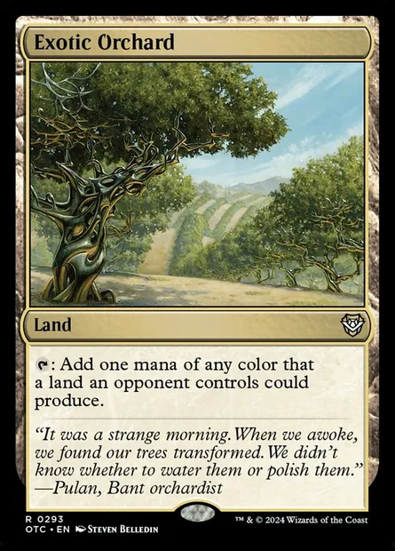 Exotic Orchard, Magic card OTC 293 — Outlaws of Thunder Junction Commander set