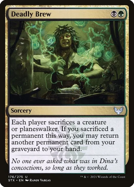 Deadly Brew, Magic card STX 176 — Strixhaven: School of Mages set
