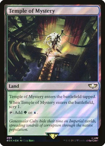Temple du mystère, carte Magic 40K 299★ — extension Warhammer 40,000 Commander