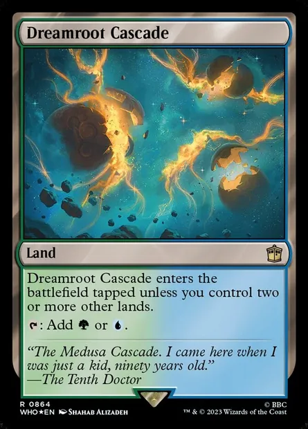 Dreamroot Cascade, Magic card WHO 864 — Doctor Who set