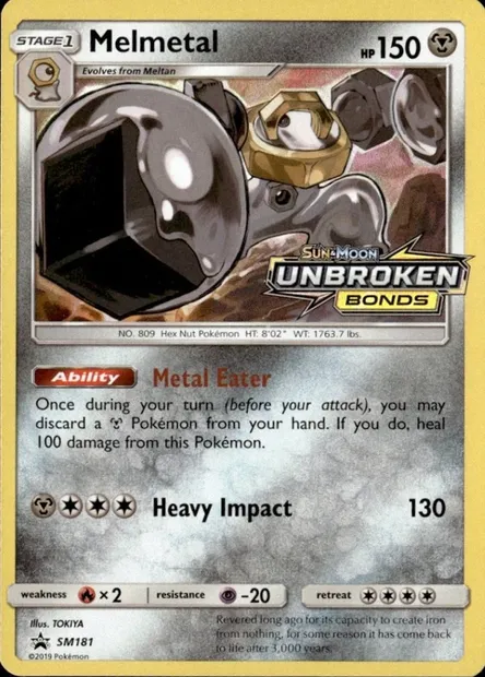 Melmetal, carte Pokémon PRE 129 — extension Prerelease Promos