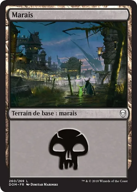 Marais, carte Magic DOM 260 — extension Dominaria