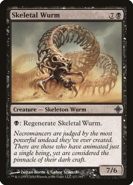 Skeletal Wurm, Magic card ROE 127 — Rise of the Eldrazi set