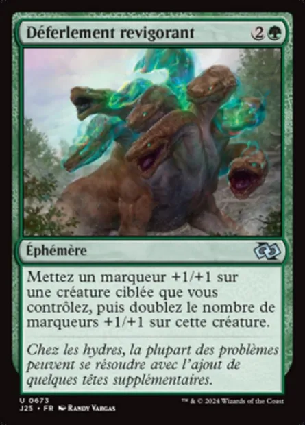 Déferlement revigorant, carte Magic J25 673 — extension Foundations Jumpstart