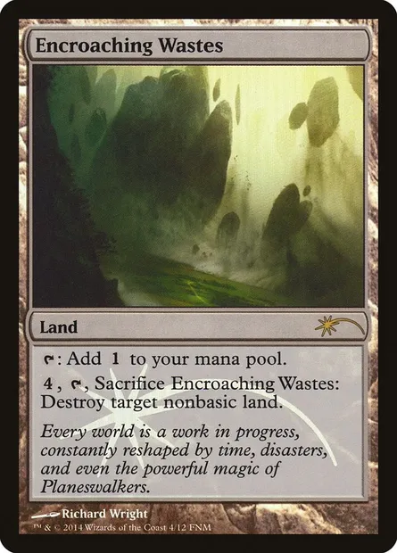 Encroaching Wastes, Magic card F14 4 — Friday Night Magic 2014 set