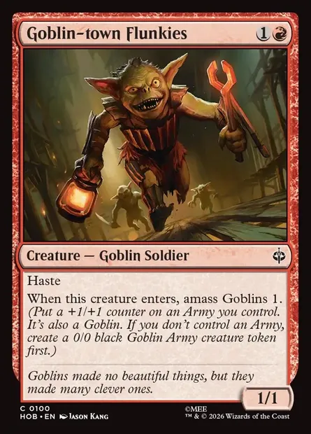 Goblin-town Flunkies, Magic card HOB 100 — The Hobbit set