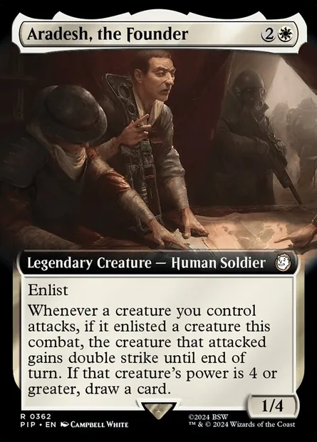 Aradesh, the Founder, Magic card PIP 362 — Fallout set