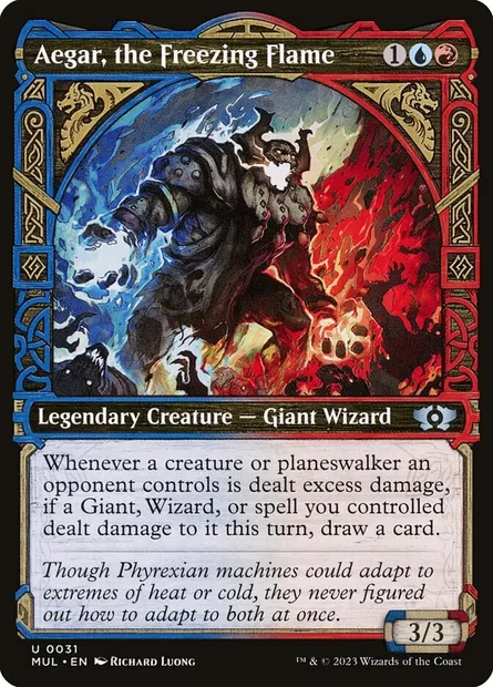 Aegar, the Freezing Flame, Magic card MUL 31 — Multiverse Legends set