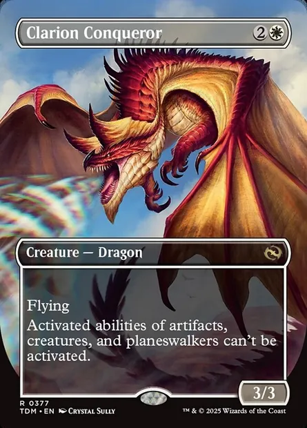 Clarion Conqueror, Magic card TDM 377 — Tarkir: Dragonstorm set