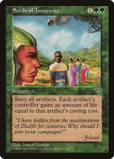 Seeds of Innocence, Magic card MIR 241 — Mirage set