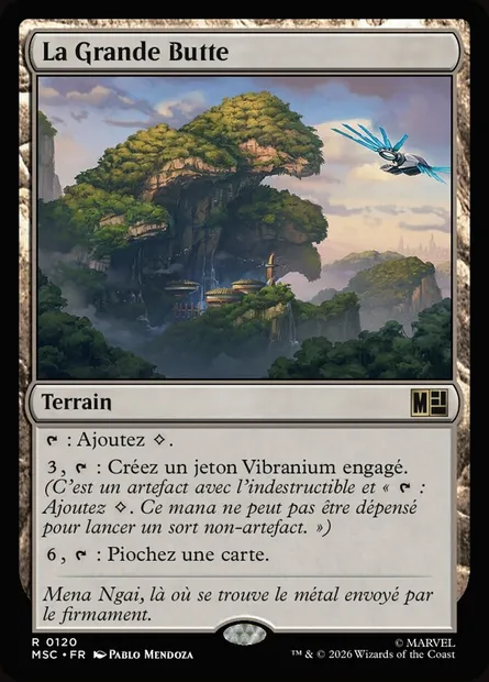 La Grande Butte, carte Magic MSC 120 — extension Marvel Super Heroes Commander