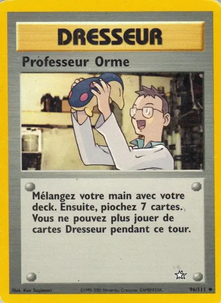 Professeur Orme, carte Pokémon NG 96 — extension Neo Genesis