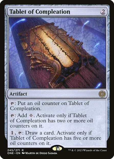 Tablet of Compleation, Magic card ONE 245 — Phyrexia: All Will Be One set