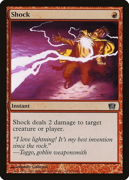 Shock, Magic card 8ED 222★ — Eighth Edition set