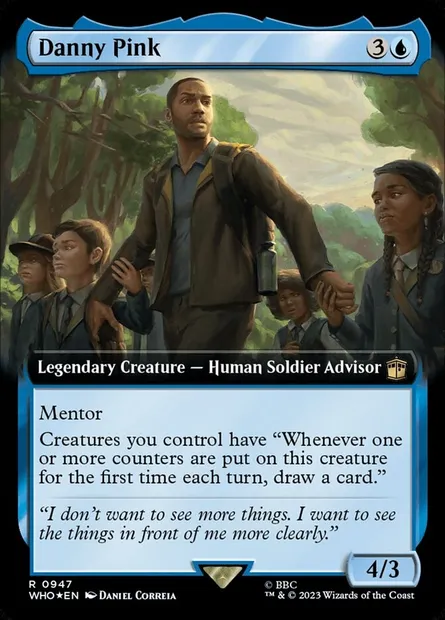 Danny Pink, carte Magic WHO 947 — extension Doctor Who