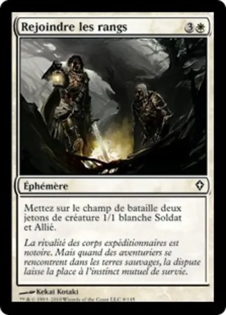Rejoindre les rangs, carte Magic WWK 9 — extension Worldwake