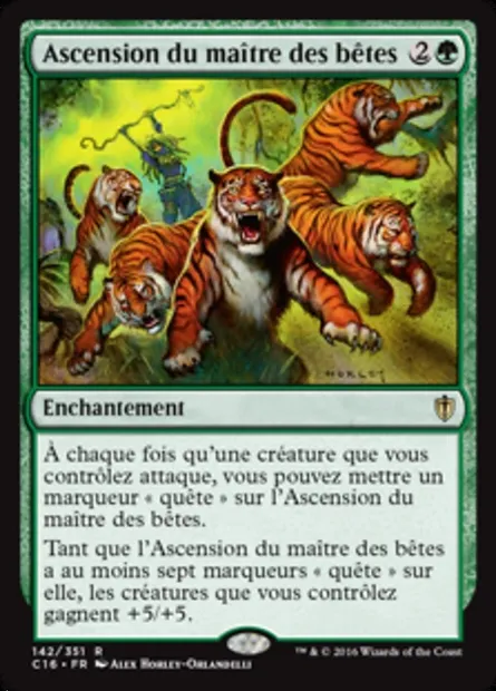 Ascension du maître des bêtes, carte Magic C16 142 — extension Commander 2016