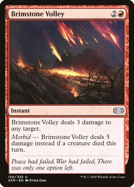 Brimstone Volley, Magic card 2XM 120 — Double Masters set