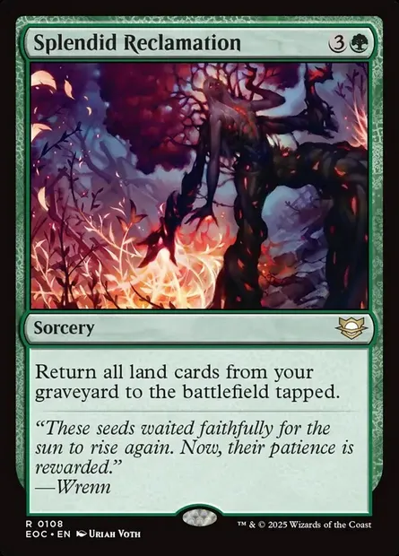 Splendid Reclamation, Magic card EOC 108 — Edge of Eternities Commander set