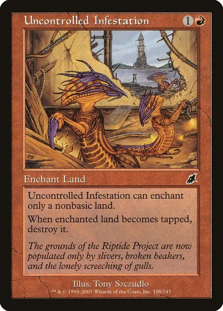 Uncontrolled Infestation, Magic card SCG 108 — Scourge set