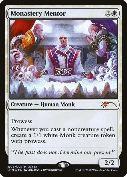 Mentor du monastère, carte Magic J19 5 — extension Judge Gift Cards 2019