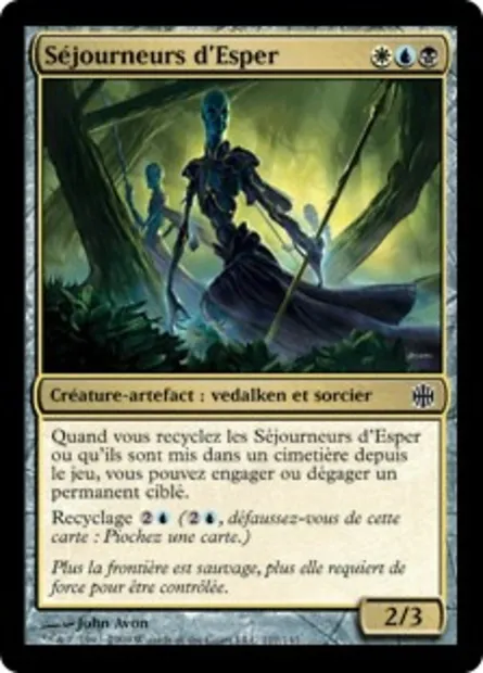 Séjourneurs d'Esper, carte Magic ARB 107 — extension La Renaissance d'Alara