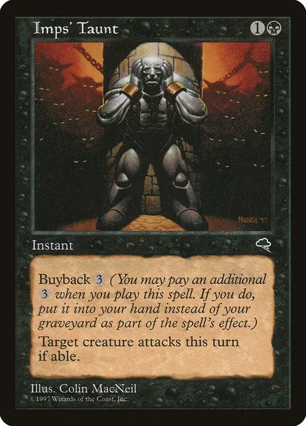 Imps' Taunt, Magic card TMP 138 — Tempest set