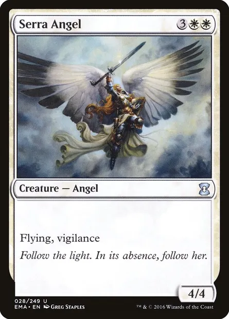 Serra Angel, Magic card EMA 28 — Eternal Masters set