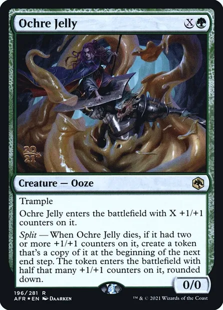 Ochre Jelly, Magic card PAFR 196s — Adventures in the Forgotten Realms Promos set