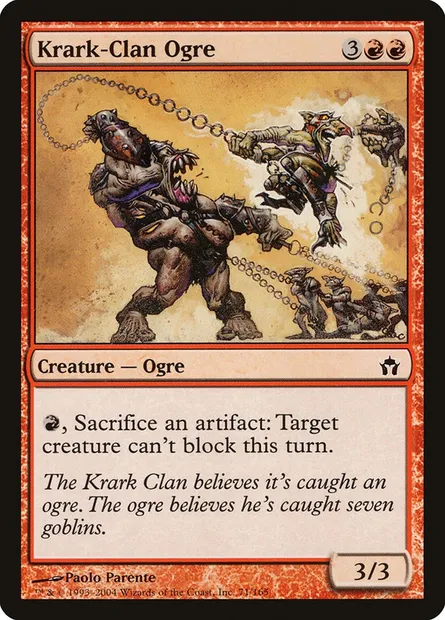 Krark-Clan Ogre, Magic card 5DN 71 — Fifth Dawn set