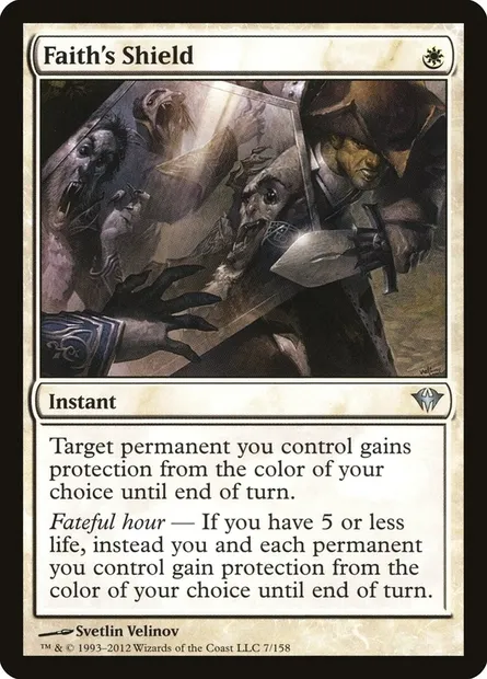 Faith's Shield, Magic card DKA 7 — Dark Ascension set