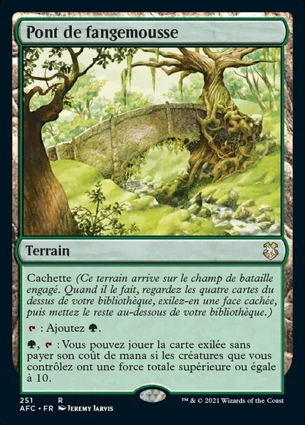 Pont de fangemousse, carte Magic AFC 251 — extension Forgotten Realms Commander