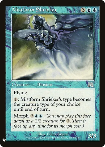 Mistform Shrieker, Magic card PLST ONS-96 — The List set