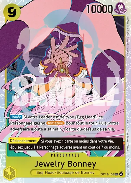 Jewelry Bonney, carte One Piece OP13-108 — extension SUCCESSEURS