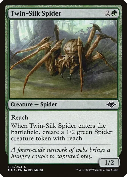 Twin-Silk Spider, Magic card MH1 188 — Modern Horizons set
