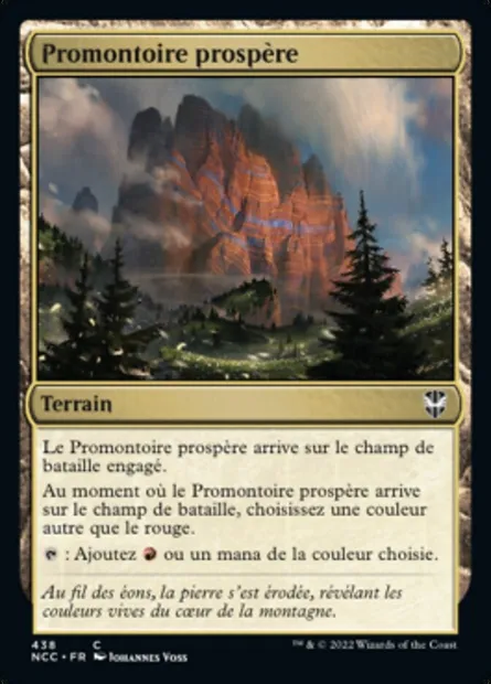 Promontoire prospère, carte Magic NCC 438 — extension New Capenna Commander