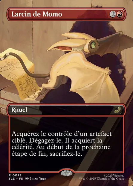 Larcin de Momo, carte Magic TLE 72 — extension Avatar: The Last Airbender Eternal