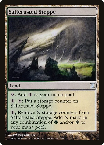 Saltcrusted Steppe, Magic card TSP 277 — Time Spiral set