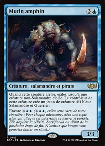 Mutin amphin, carte Magic TDC 143 — extension Tarkir: Dragonstorm Commander