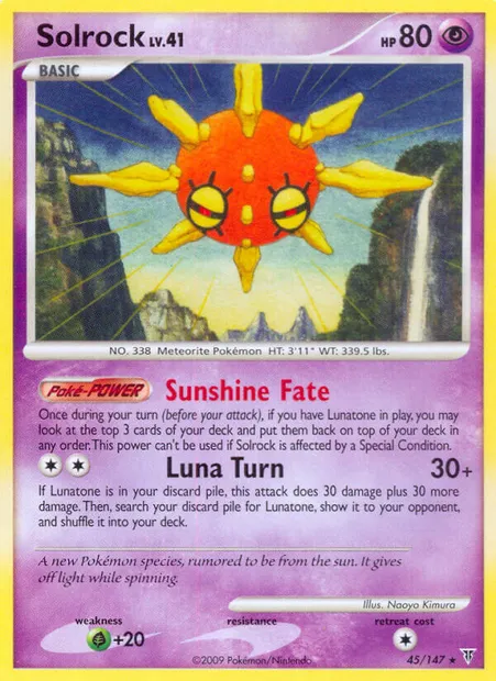 Solrock, Pokémon card SV 45 — Supreme Victors set