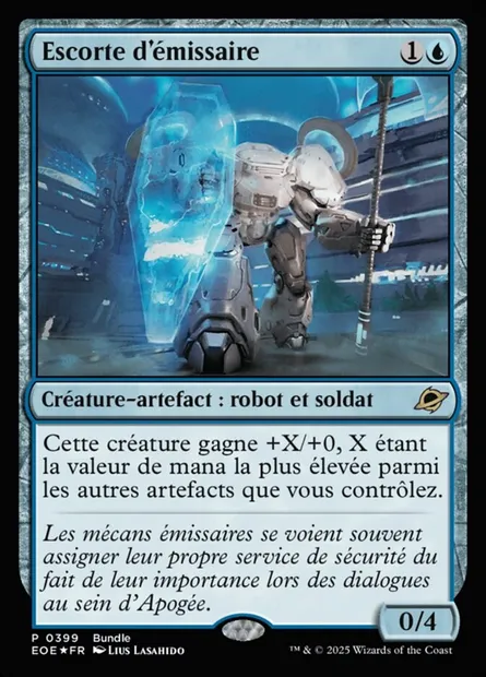 Escorte d'émissaire, carte Magic EOE 399 — extension Edge of Eternities