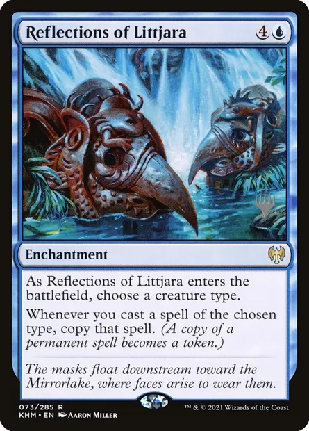 Reflections of Littjara, Magic card PKHM 73p — Kaldheim Promos set