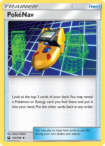 PokéNav, Pokémon card CES 140 — Celestial Storm set