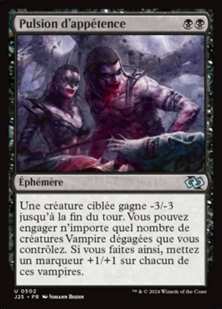 Pulsion d'appétence, carte Magic J25 502 — extension Foundations Jumpstart